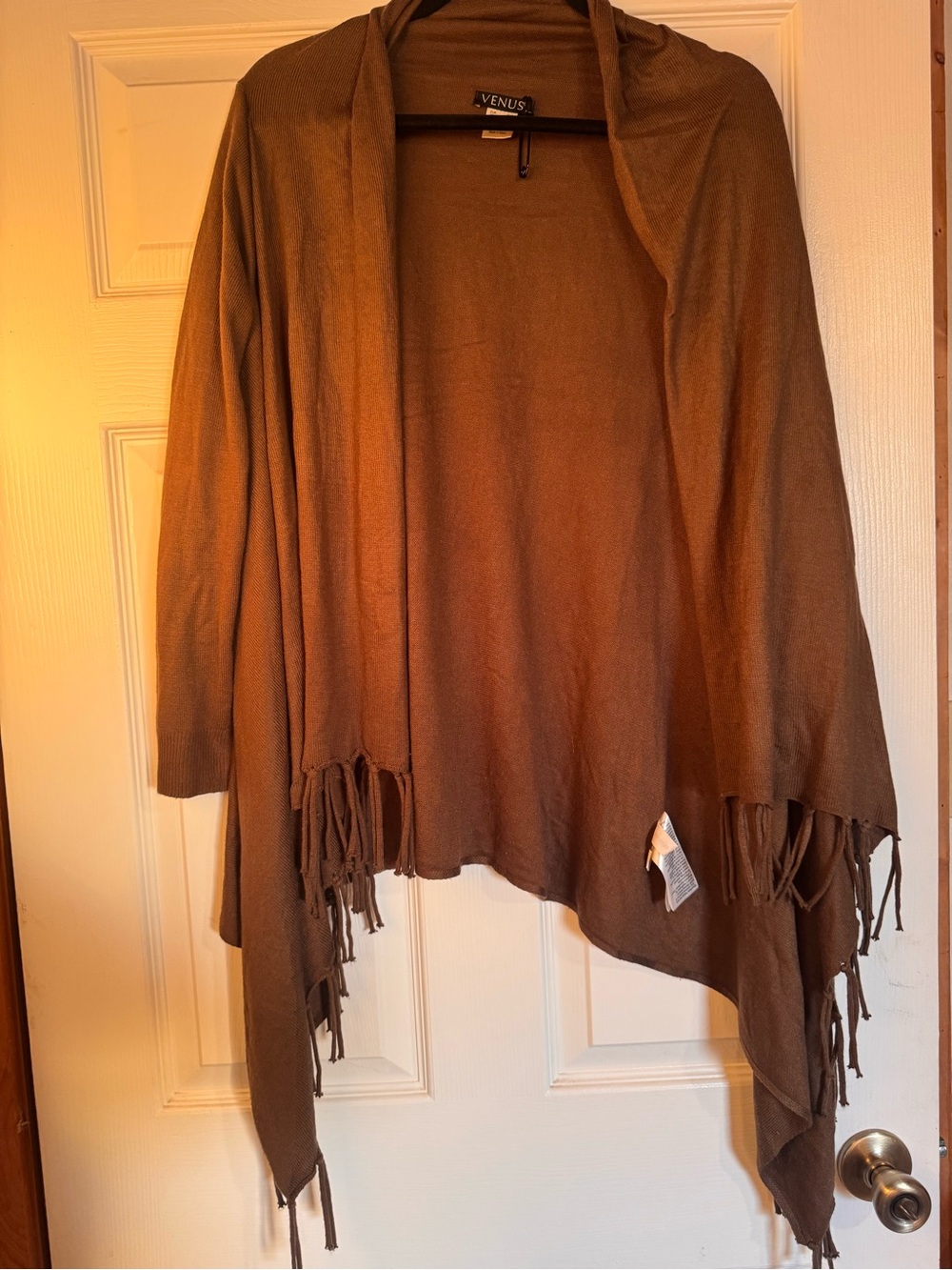 Venus Brown Fringe Women's Sweater